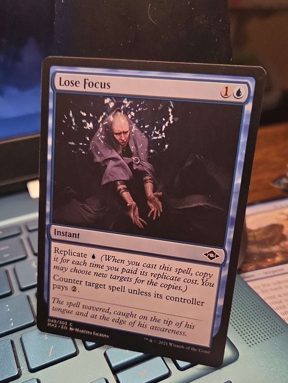 Lose Focus Blue Instant Card - Magic: The Gathering